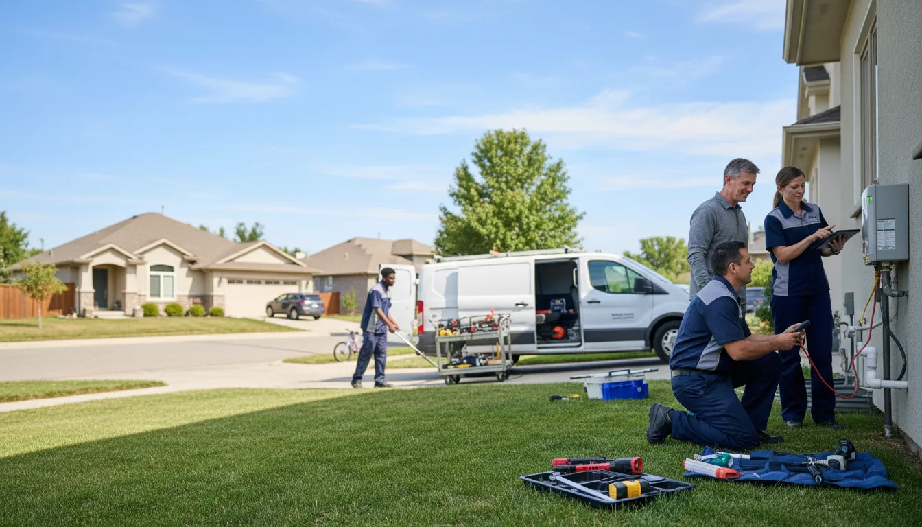 Tankless water heater service in Rowena, TX